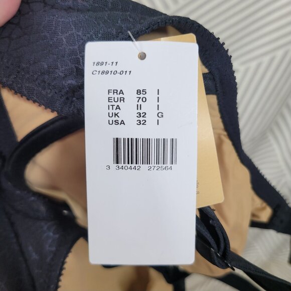 NEW Chantelle C Magnifique Seamless Minimizer Underwire Bra US Size 32I Black - Picture 5 of 8